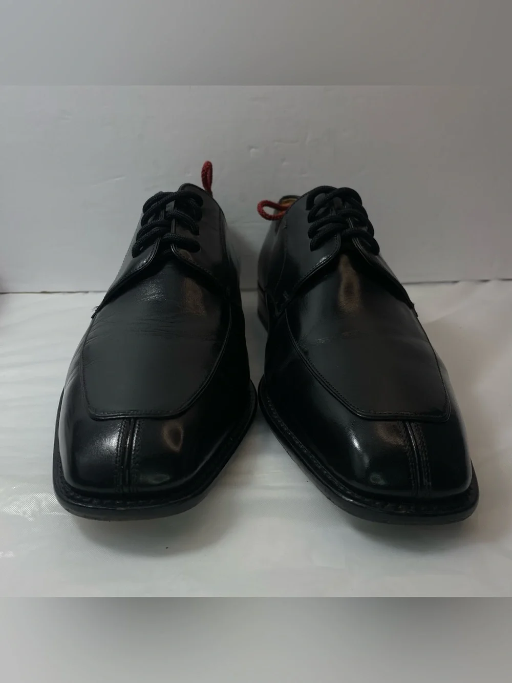 Mezlan Carmichael Mens 8.5W Black Leather Split Toe Derby Dress Shoes
